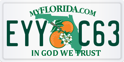 FL license plate EYYC63