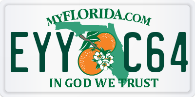 FL license plate EYYC64