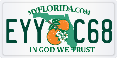 FL license plate EYYC68