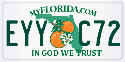 FL license plate EYYC72