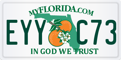 FL license plate EYYC73