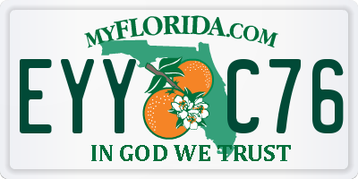 FL license plate EYYC76