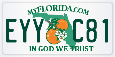 FL license plate EYYC81