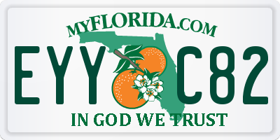 FL license plate EYYC82