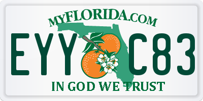 FL license plate EYYC83