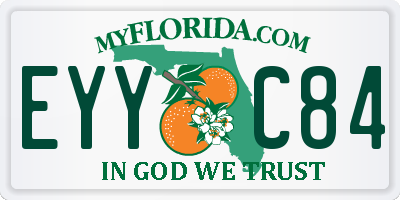 FL license plate EYYC84