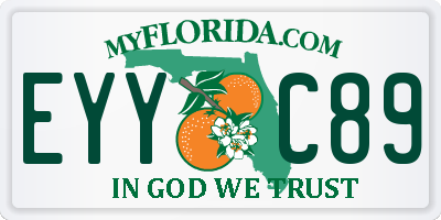 FL license plate EYYC89