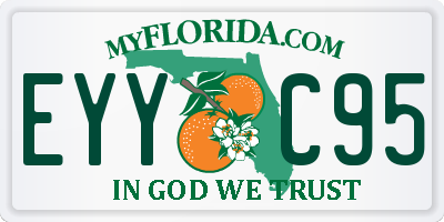 FL license plate EYYC95