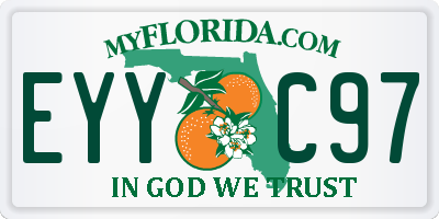 FL license plate EYYC97