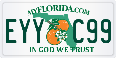 FL license plate EYYC99