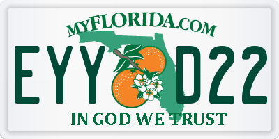 FL license plate EYYD22