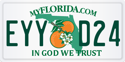 FL license plate EYYD24