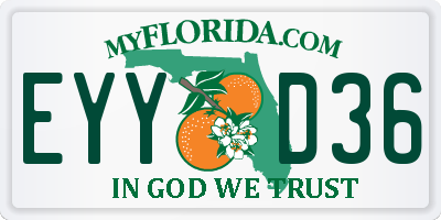 FL license plate EYYD36