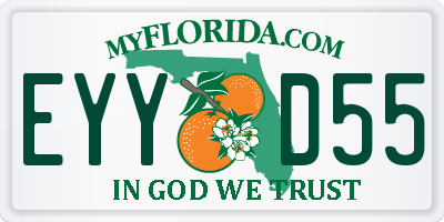 FL license plate EYYD55