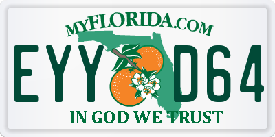 FL license plate EYYD64