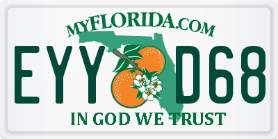 FL license plate EYYD68