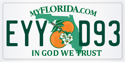 FL license plate EYYD93