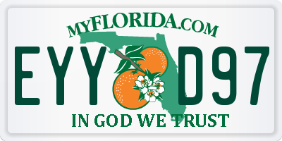FL license plate EYYD97
