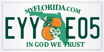 FL license plate EYYE05
