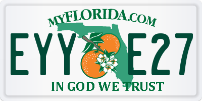 FL license plate EYYE27