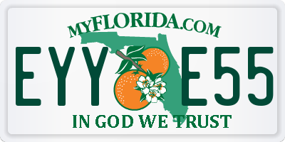 FL license plate EYYE55