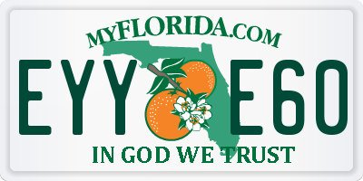FL license plate EYYE60