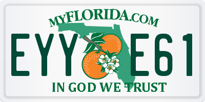 FL license plate EYYE61