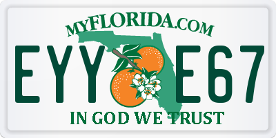 FL license plate EYYE67