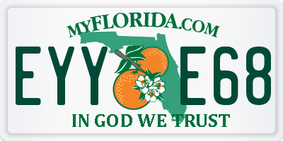 FL license plate EYYE68
