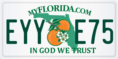 FL license plate EYYE75