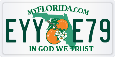 FL license plate EYYE79