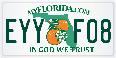 FL license plate EYYF08