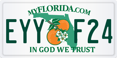 FL license plate EYYF24