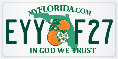 FL license plate EYYF27
