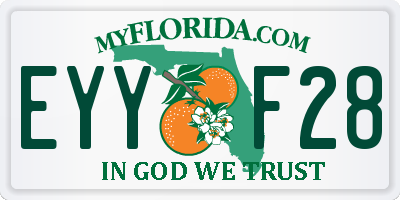 FL license plate EYYF28