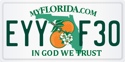 FL license plate EYYF30