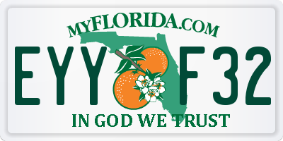 FL license plate EYYF32