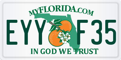 FL license plate EYYF35