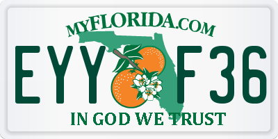 FL license plate EYYF36