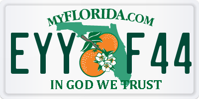 FL license plate EYYF44
