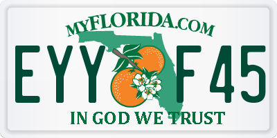 FL license plate EYYF45