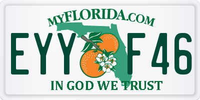 FL license plate EYYF46