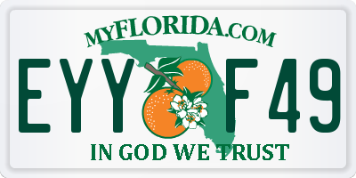 FL license plate EYYF49