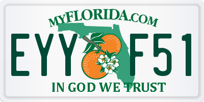 FL license plate EYYF51