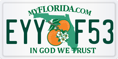 FL license plate EYYF53