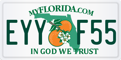 FL license plate EYYF55