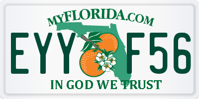 FL license plate EYYF56