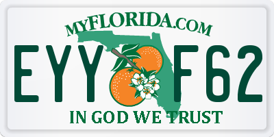 FL license plate EYYF62