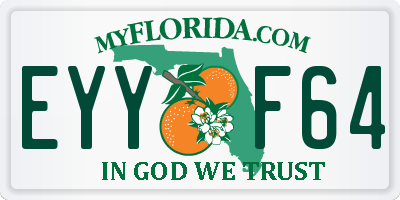 FL license plate EYYF64