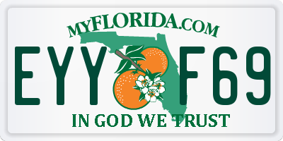 FL license plate EYYF69